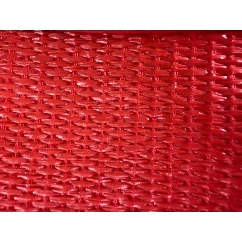 Vera Bradley Mini Slouchy Crossbody Bag Cayenne Red Woven Faux‎ Leather